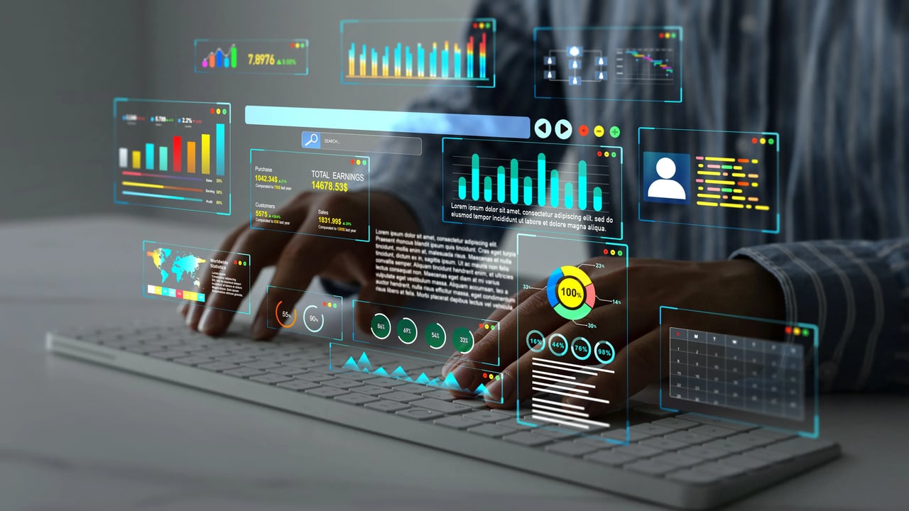 Insurance sales report dashboard combining activity metrics, production results, lead sources, marketing spend, and return on investment.