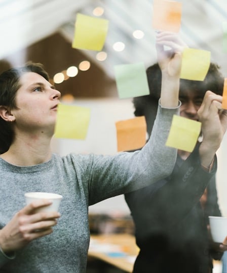 post-it-wall