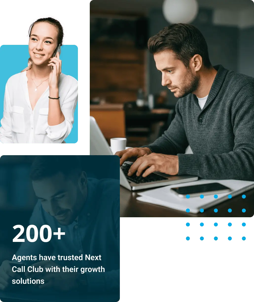 We help agents grow with Leads, Outbound Calling, Analytics and Sales Training.